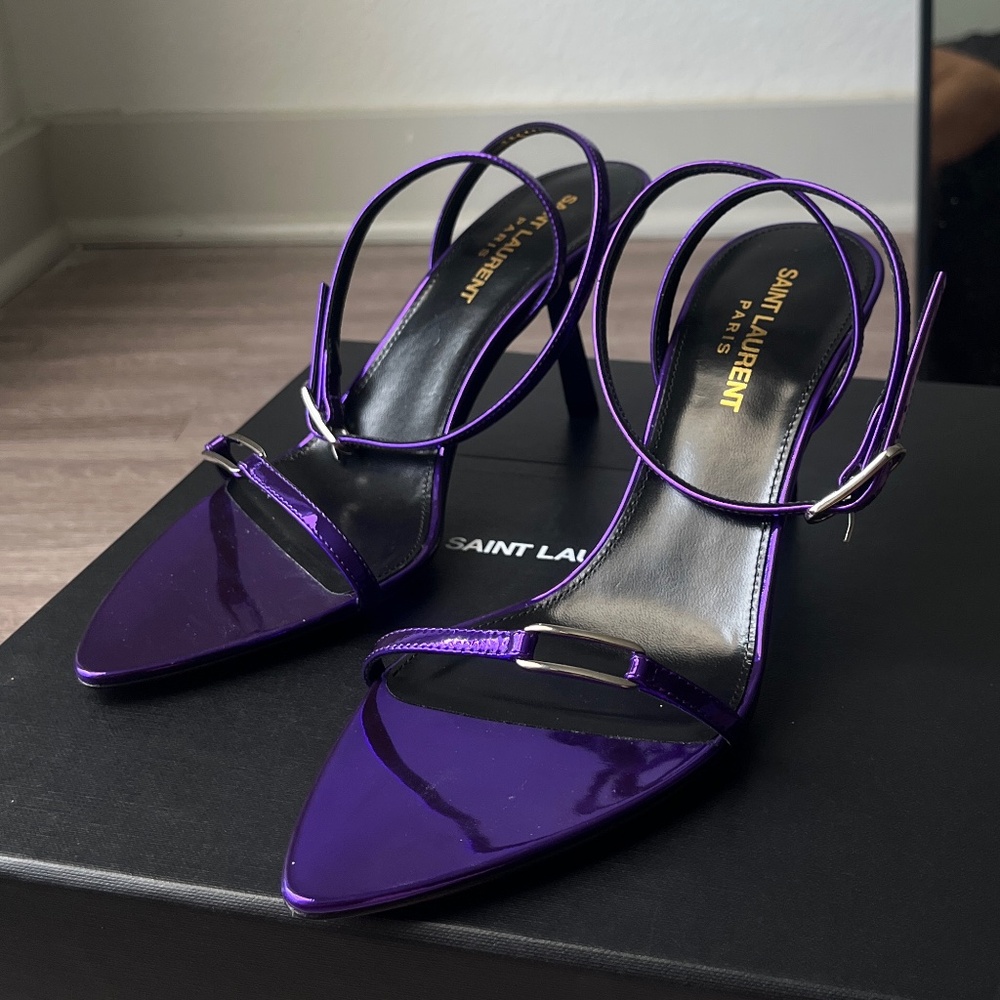 YSL Purple Heels